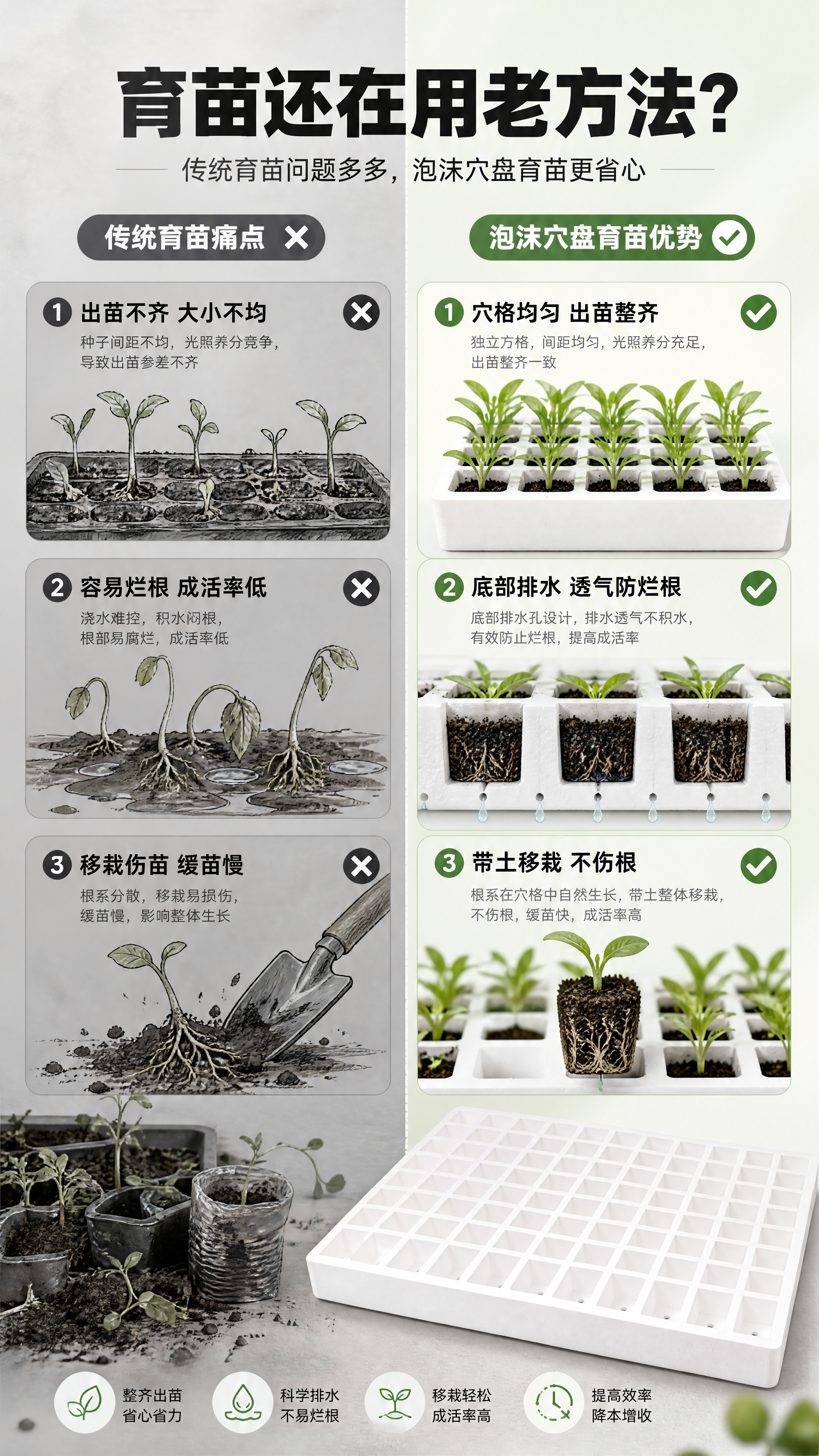 [商品] 使用【图3】【图4】泡沫育苗盘；保留白色泡沫材质、方… - 图片创意预览