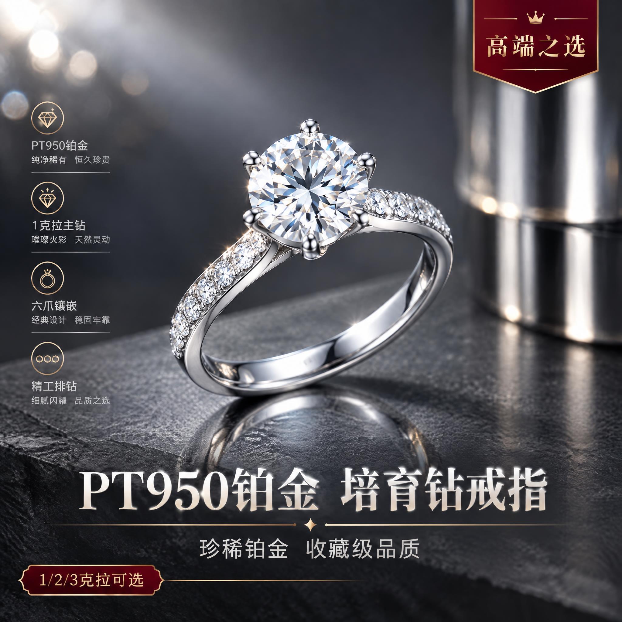 [主图-1 PT950铂金组] 首图点击率 高端氛围。 [统一… - 图片创意预览