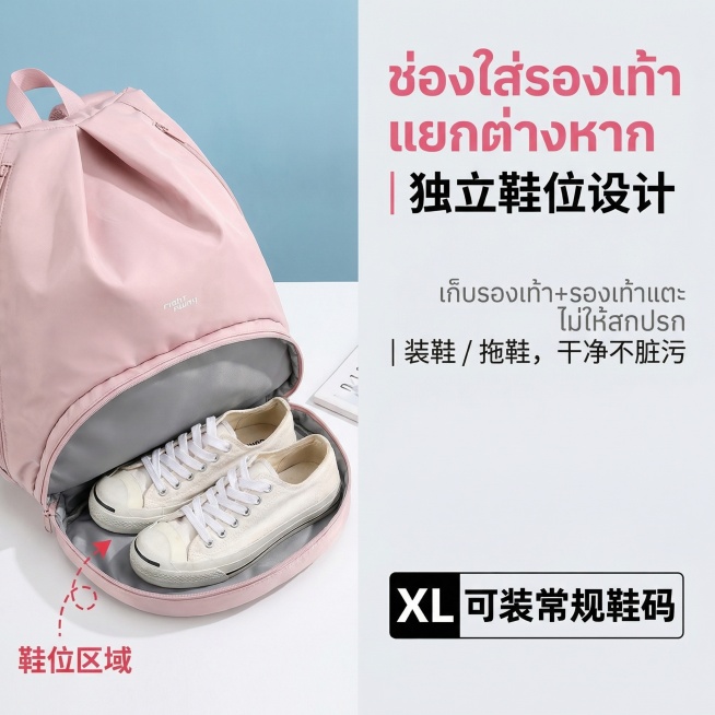 整体采用泰式清新活力风，主色调以浅粉色（#F7C6D7）、纯黑色（#000000）、浅灰色（#E5E5E5）为主，搭配明亮通透的自然光，契合泰国年轻群体对 “清爽实用 + 高颜值” 的审美偏好；文字统预览效果