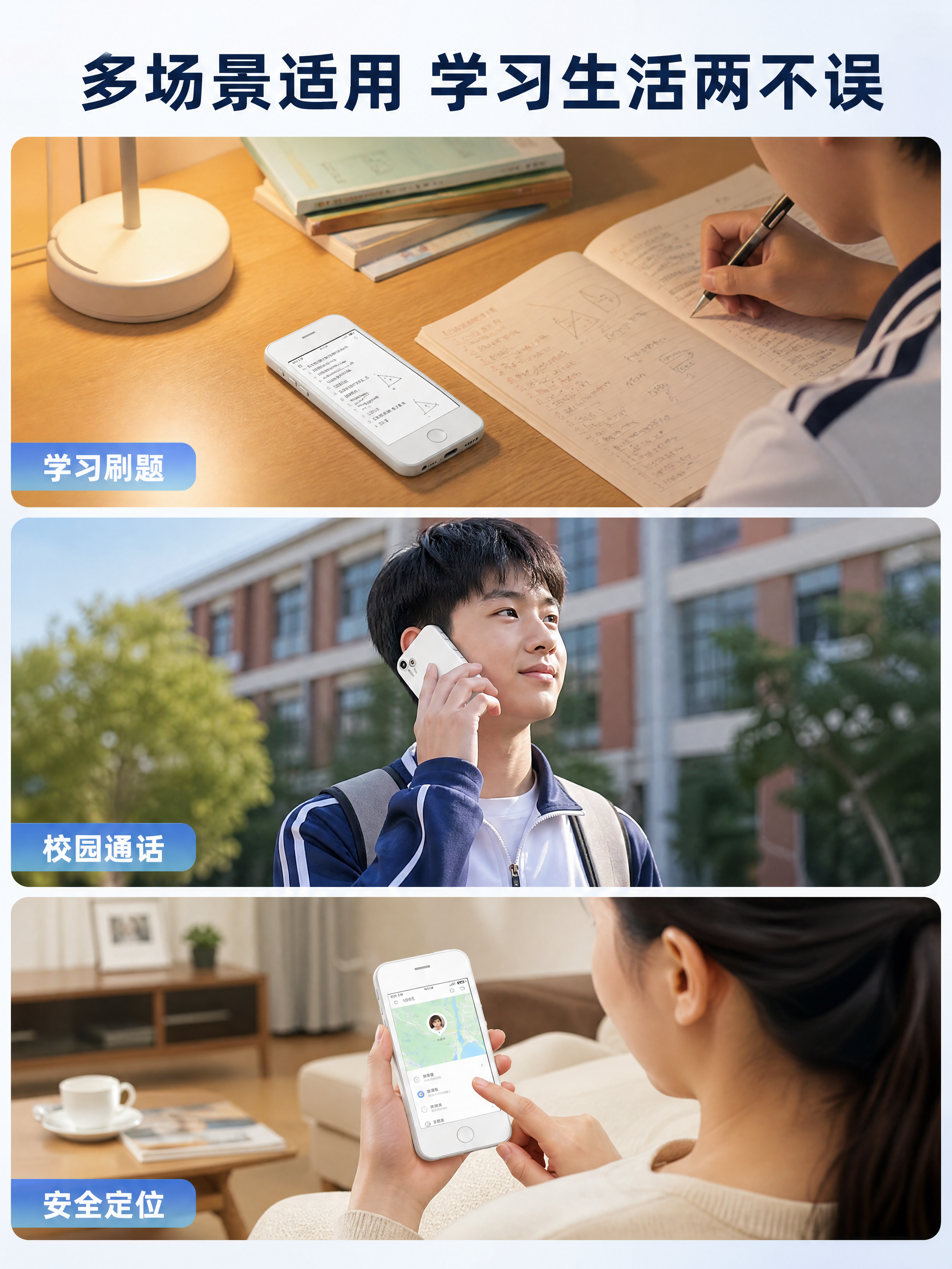 [商品] 使用【图1】墨宝学生手机X1，白色机身，保留所有外观… - 图片创意预览