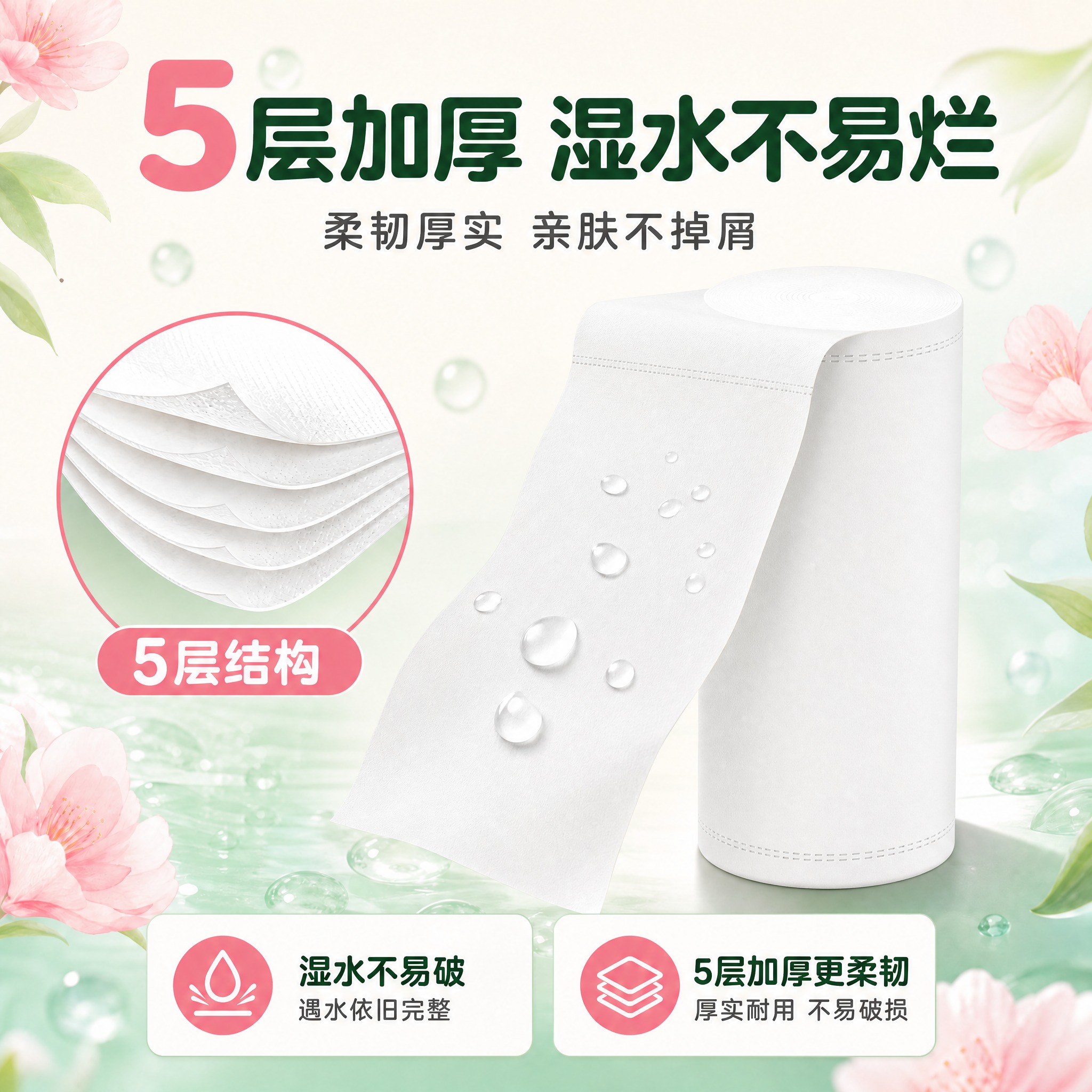 将画面右侧的卷纸换成瘦高型实心无芯卷纸，圆柱形，高度明显大于直… - 图片创意预览
