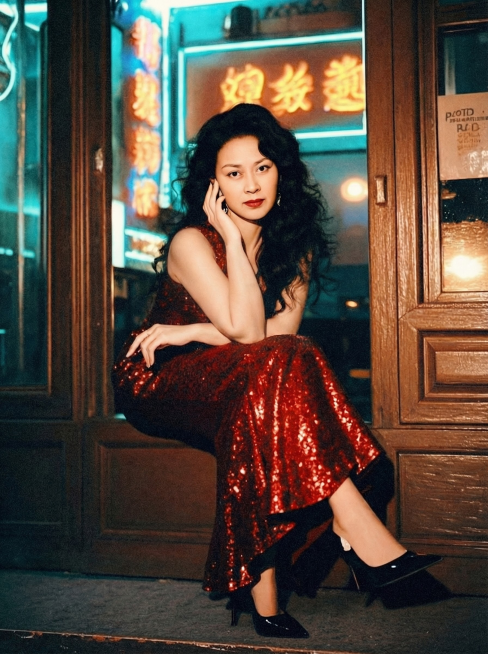 将人物体型调整为稍胖，其他元素保持不变。预览效果