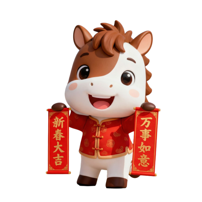 根据这个IP生成系列的新年IP动作
手抱福袋预览效果