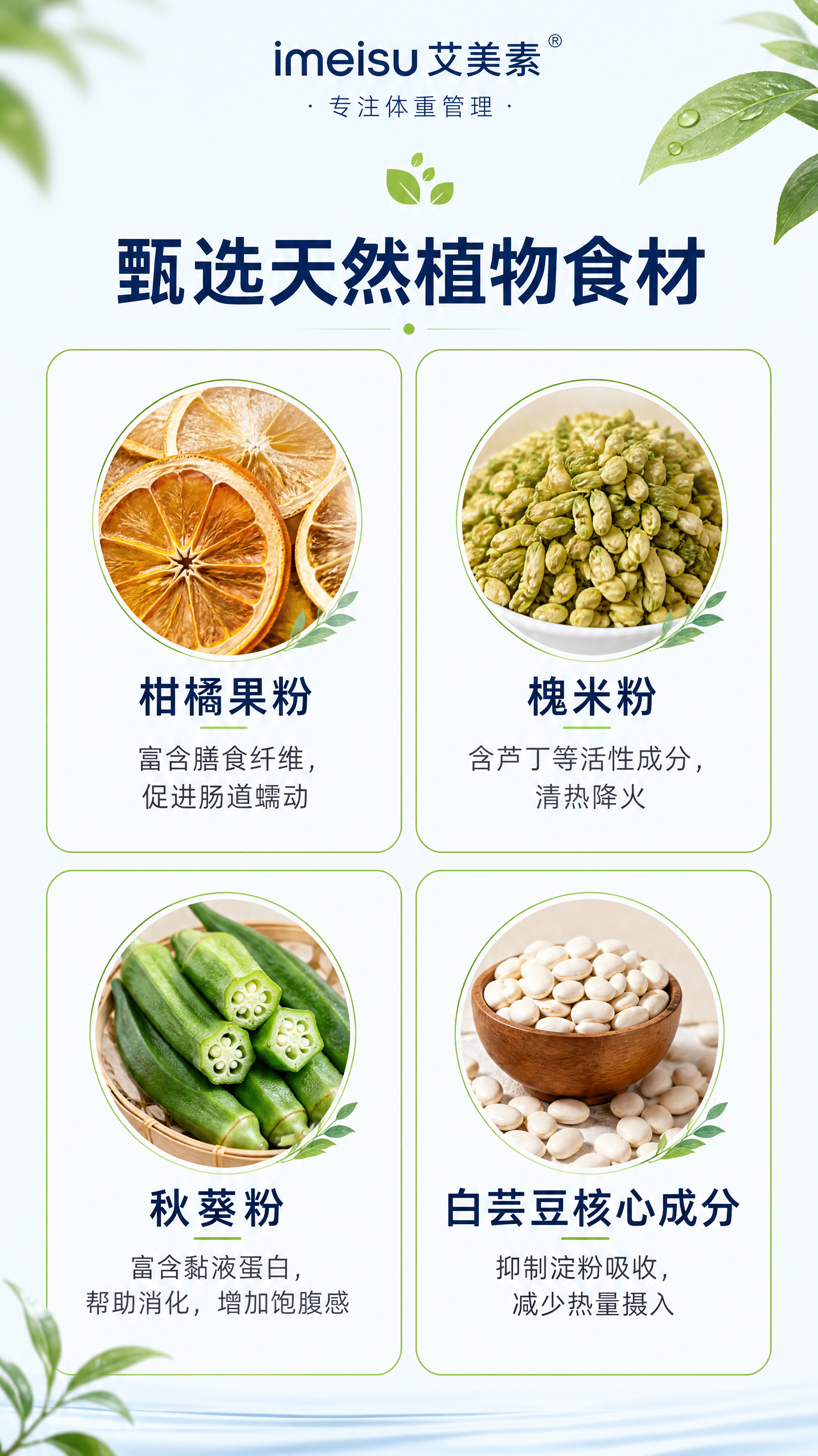 [第3屏] 核心成分解析-四种天然植物成分展示。本屏参考【图1… - 图片创意预览
