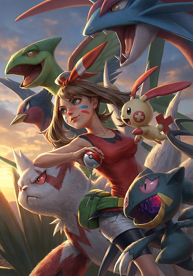 插画转实景图，保持脸部彩绘