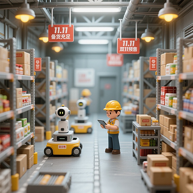 微缩电商仓库分拣场景