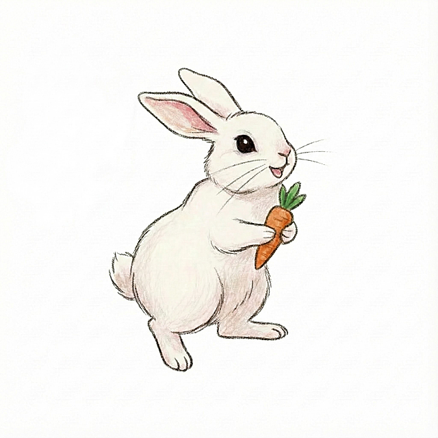 保留画面中间的兔子，其他删去