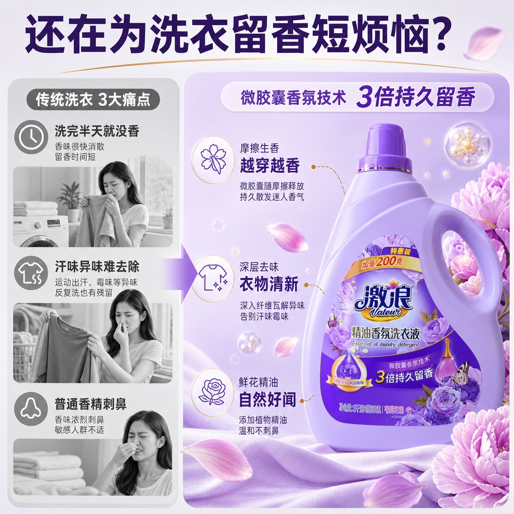 [商品] 使用【图1】激浪精油香氛洗衣液5.2kg特惠装；保留… - 图片创意预览