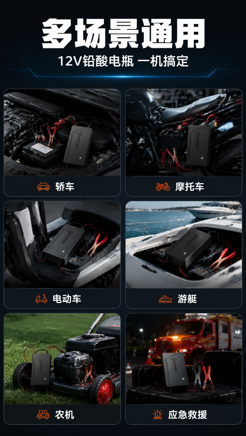 [商品] 使用【图1】12V智能电瓶充电器，保留产品原貌；本页… - 图片创意预览