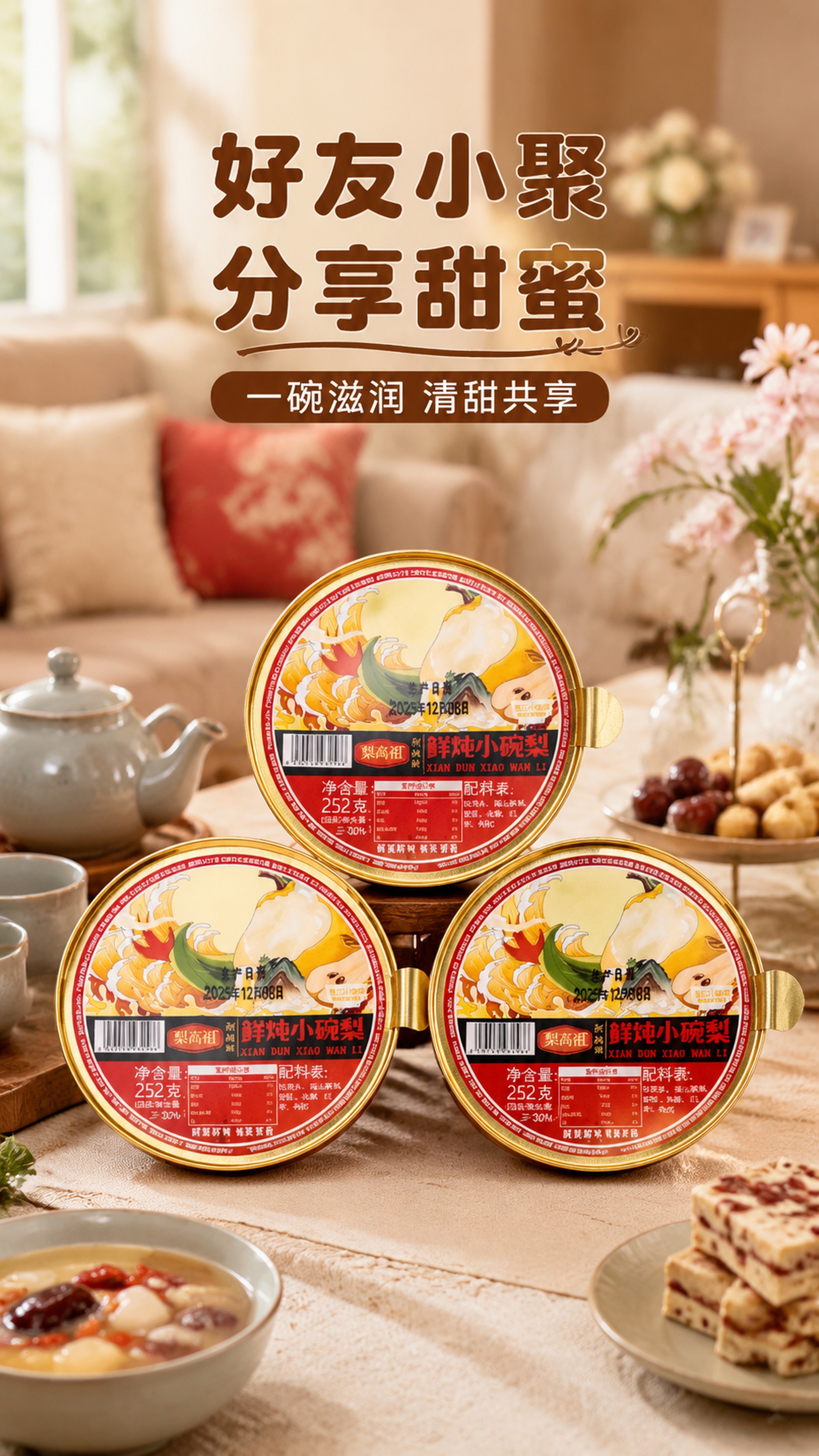 [第9屏] 分享场景展示-家庭聚会下午茶分享氛围。本屏使用【图… - 图片创意预览