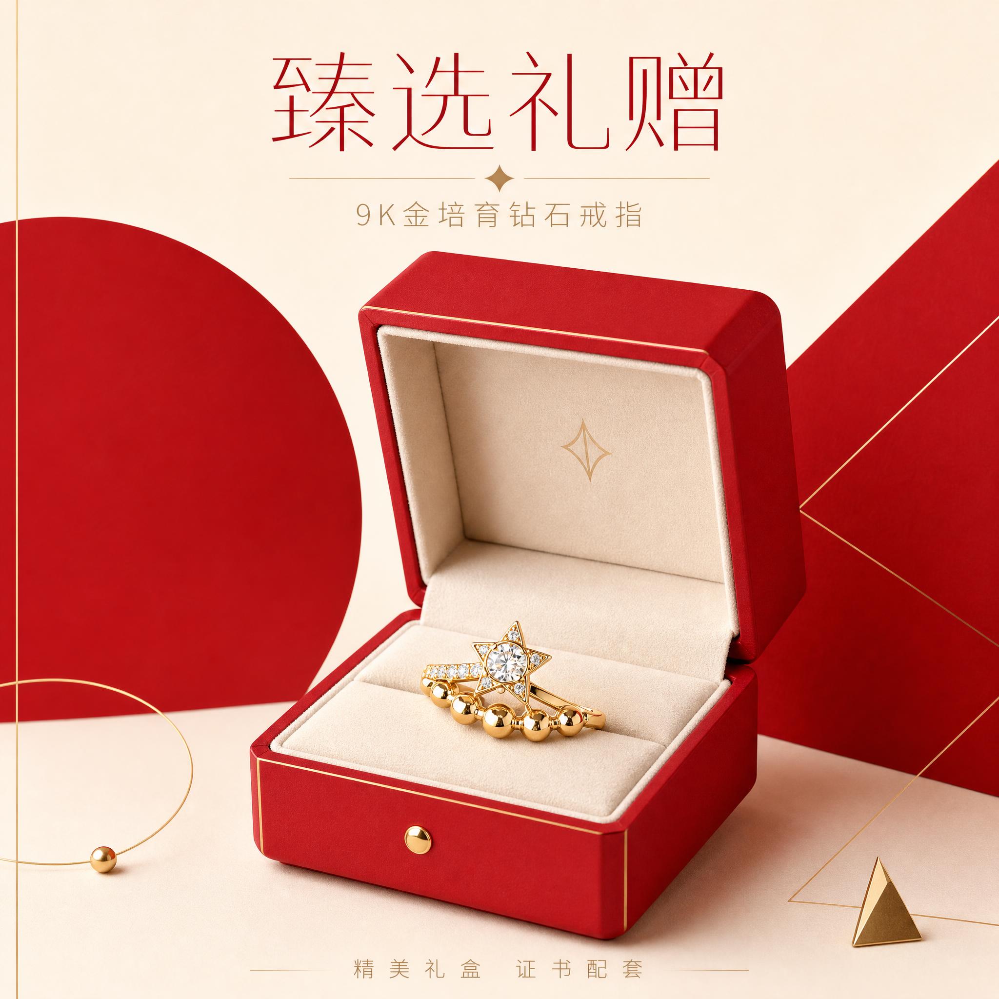 [主图-5] 礼赠场景，几何海报风礼盒展示。 [统一基调] 几… - 图片创意预览