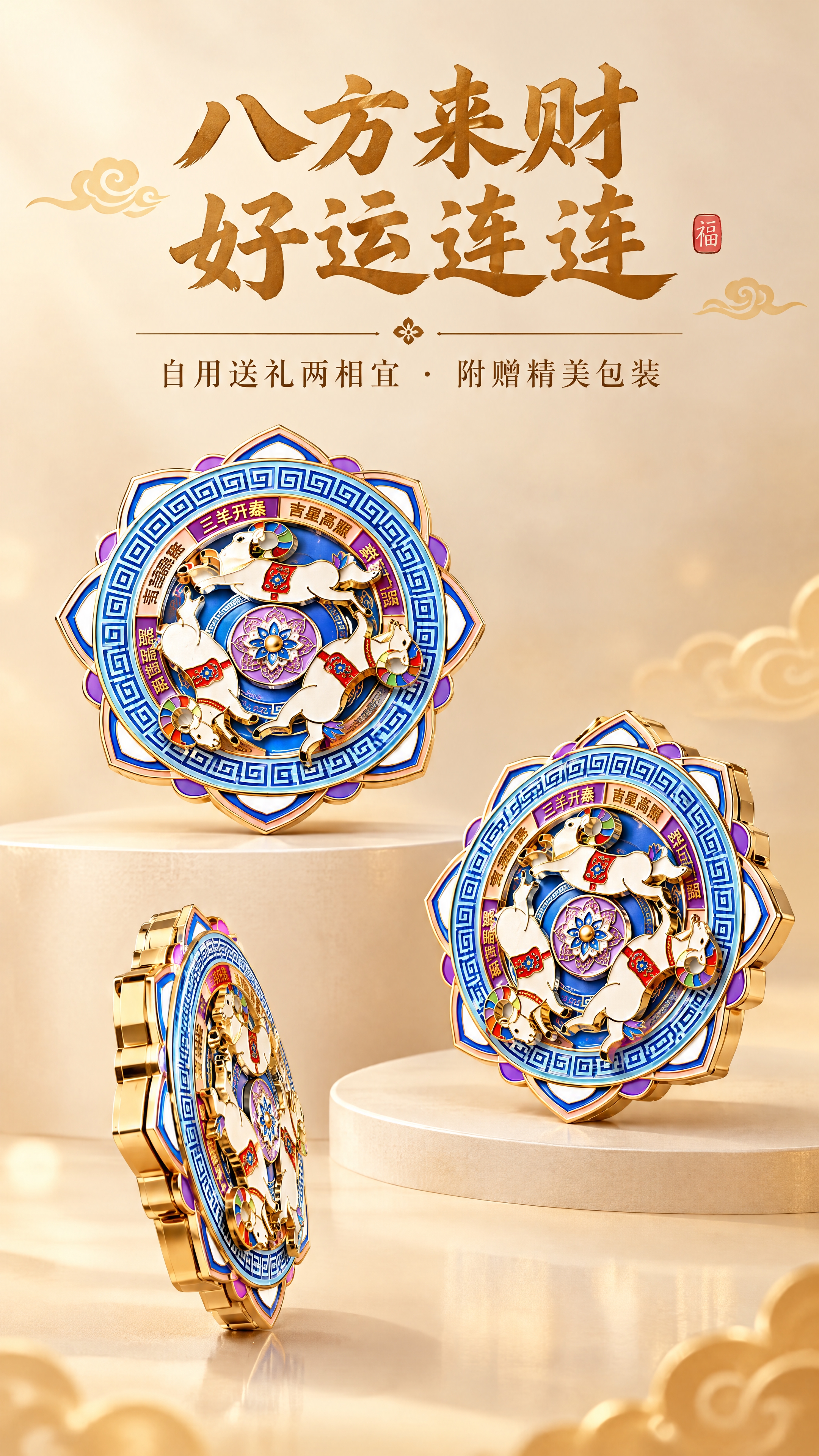 竖版产品多角度组合图，1080x1920构图。以参考图中的旋转… - 图片创意预览