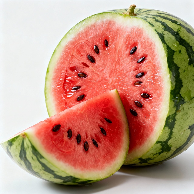 生成西瓜被切开的图片素材