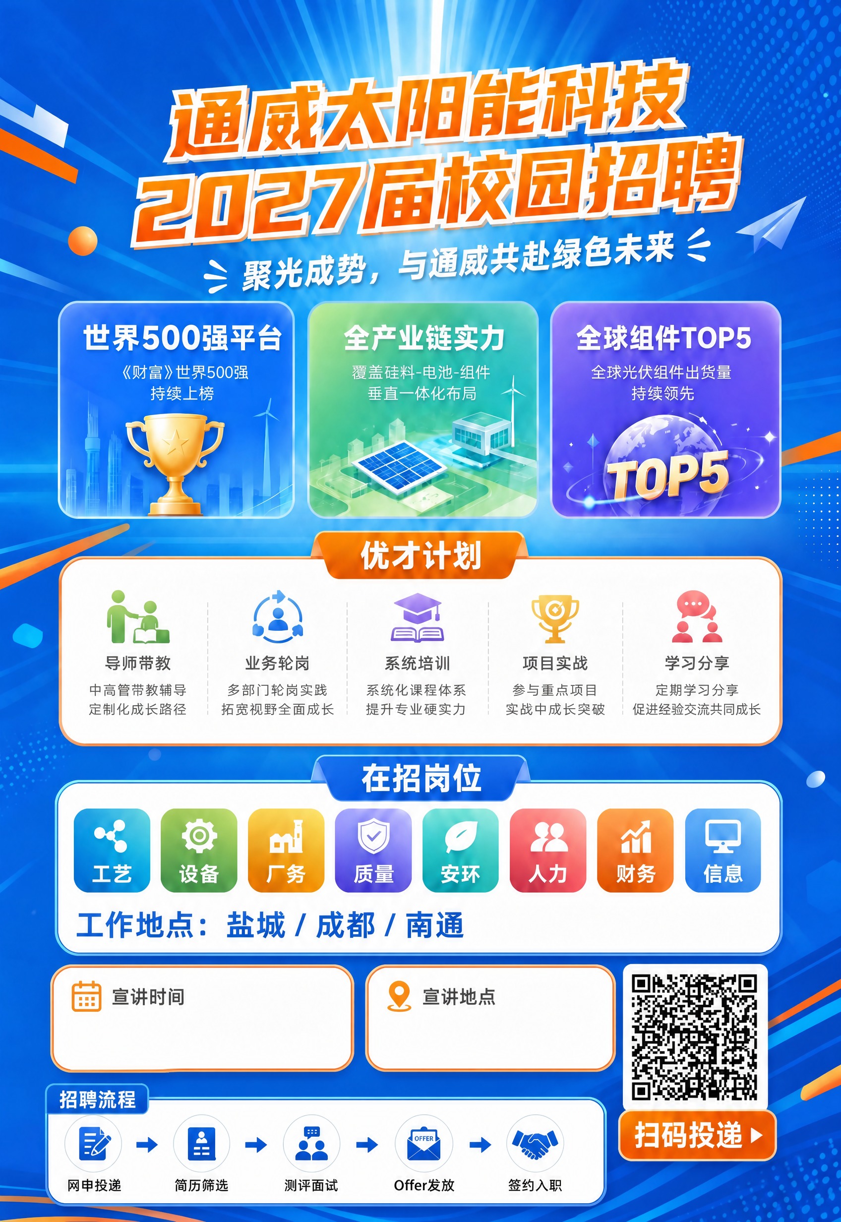 基于参考图的张贴海报进行修改，在"在招岗位"模块的下方增加一行… - 图片创意预览