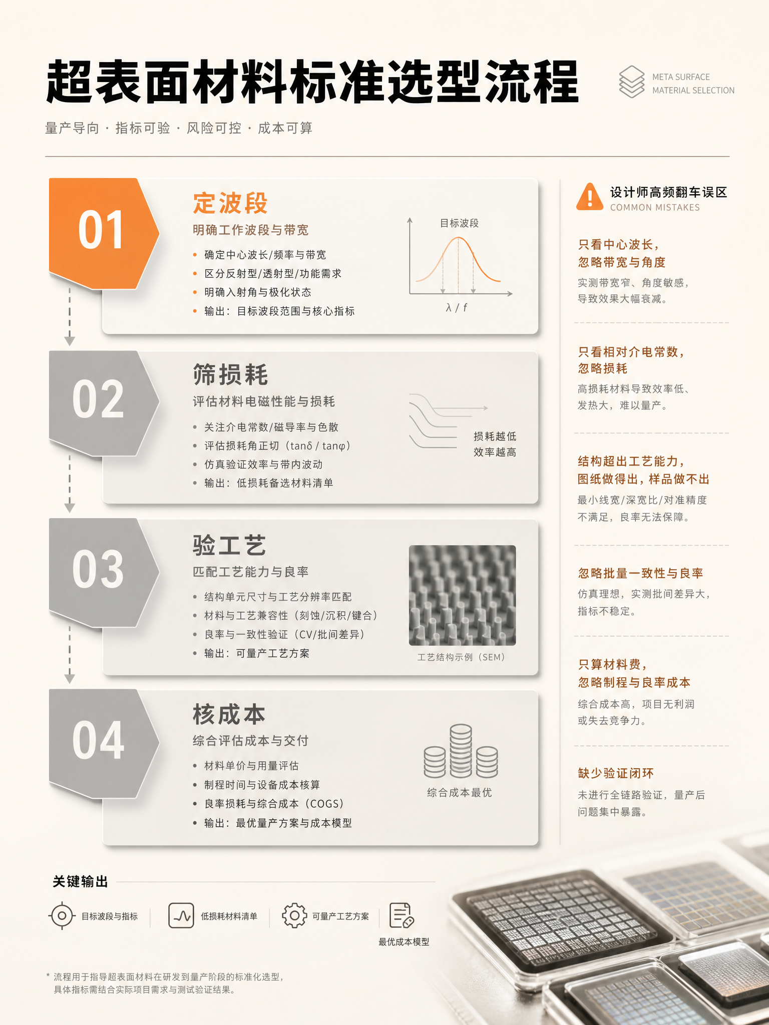 3:4竖版科技流程海报，简约专业版式。暖米白底色，阶梯式砂灰流… - 图片创意预览