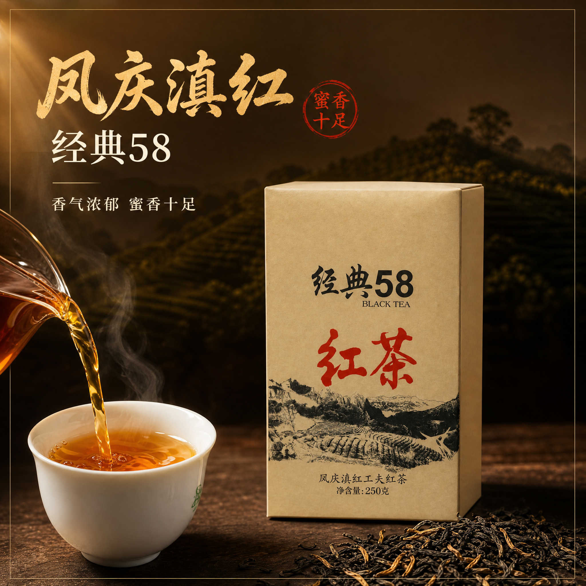 [主图-1] 凤庆滇红 经典58 首图点击率 大气品质感。 [… - 图片创意预览
