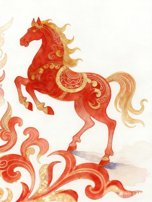 将图片修改成水彩插画风格预览效果