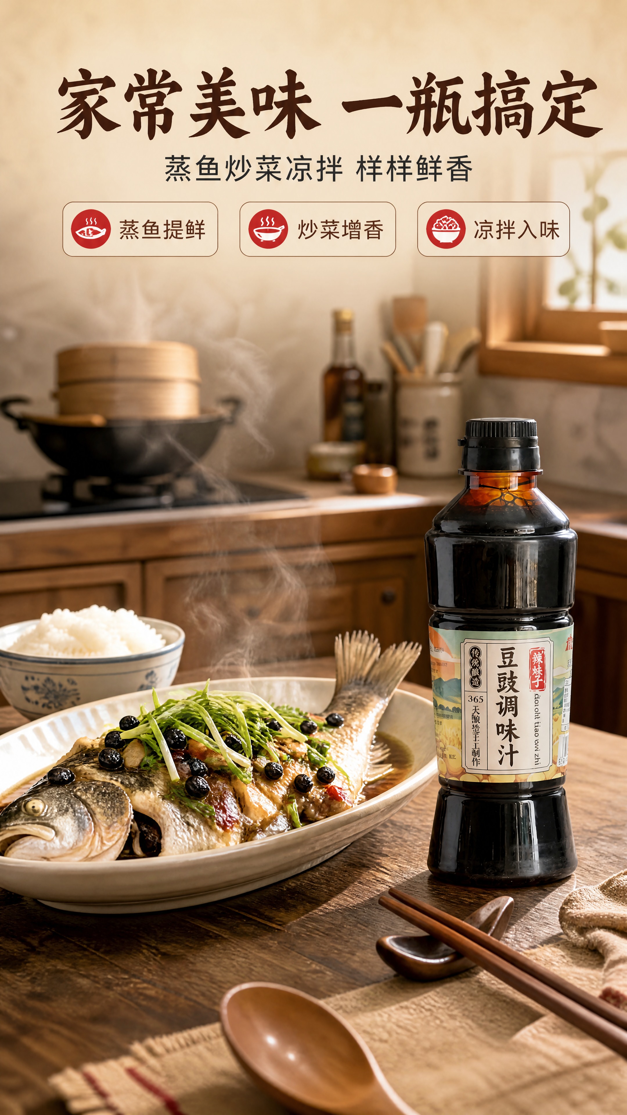 [商品] 使用【图1】辣妹子豆豉调味汁瓶；保留瓶身标签文字、瓶… - 图片创意预览