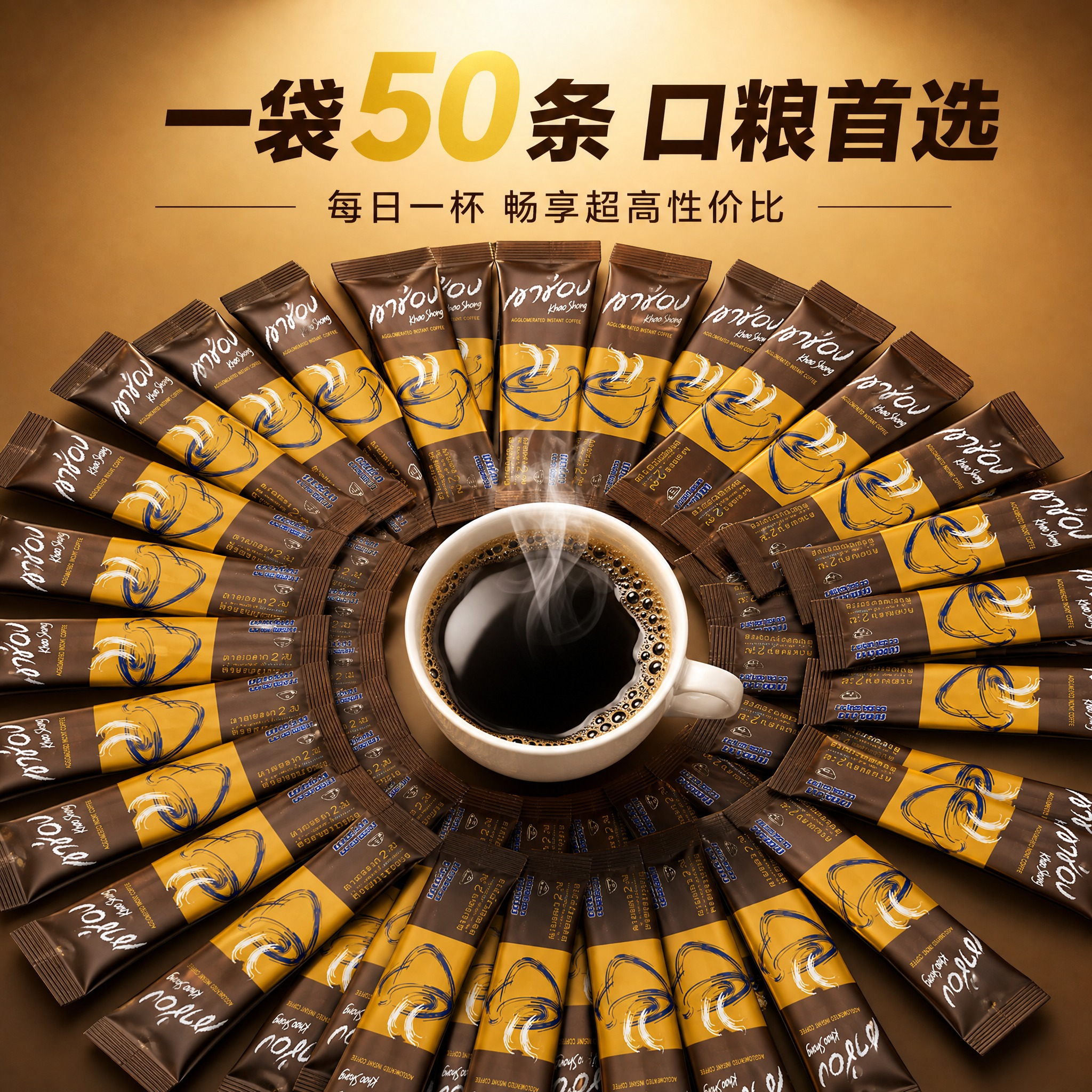 [主图-7] 泰国高崇黑咖啡 分量卖点 大容量性价比。 [统一… - 图片创意预览
