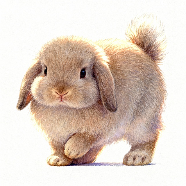 生成一张小兔子，300*300