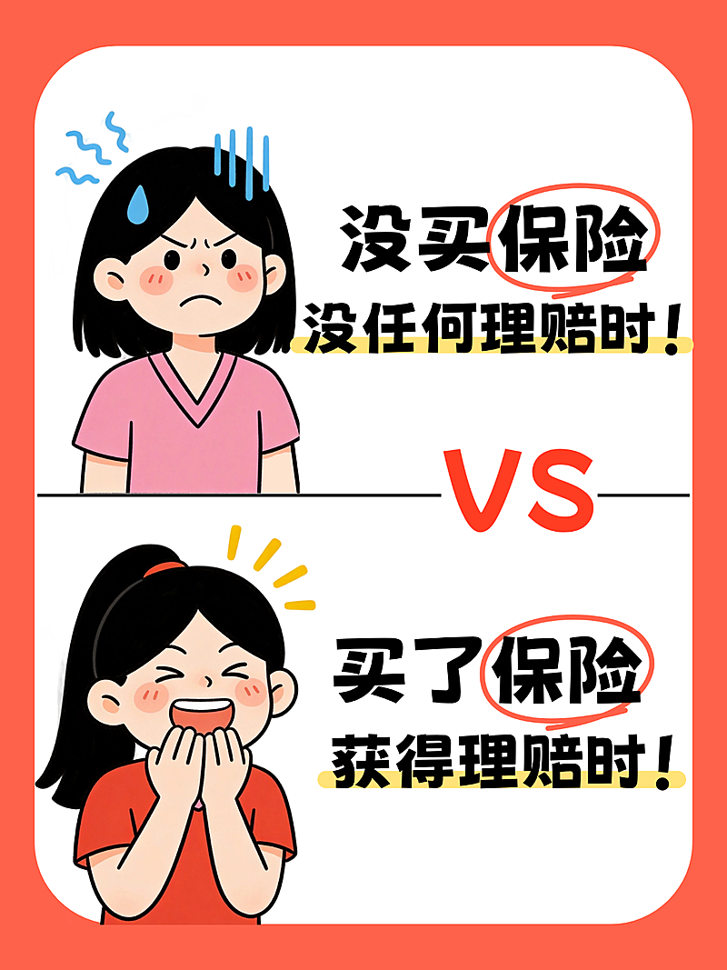 保险金融理财区别状态VS分享卡通小红书封面