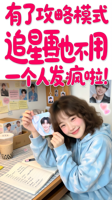 有了攻略模式 追星再也不用一个人发疯啦！标题文字居中，超真实预览效果