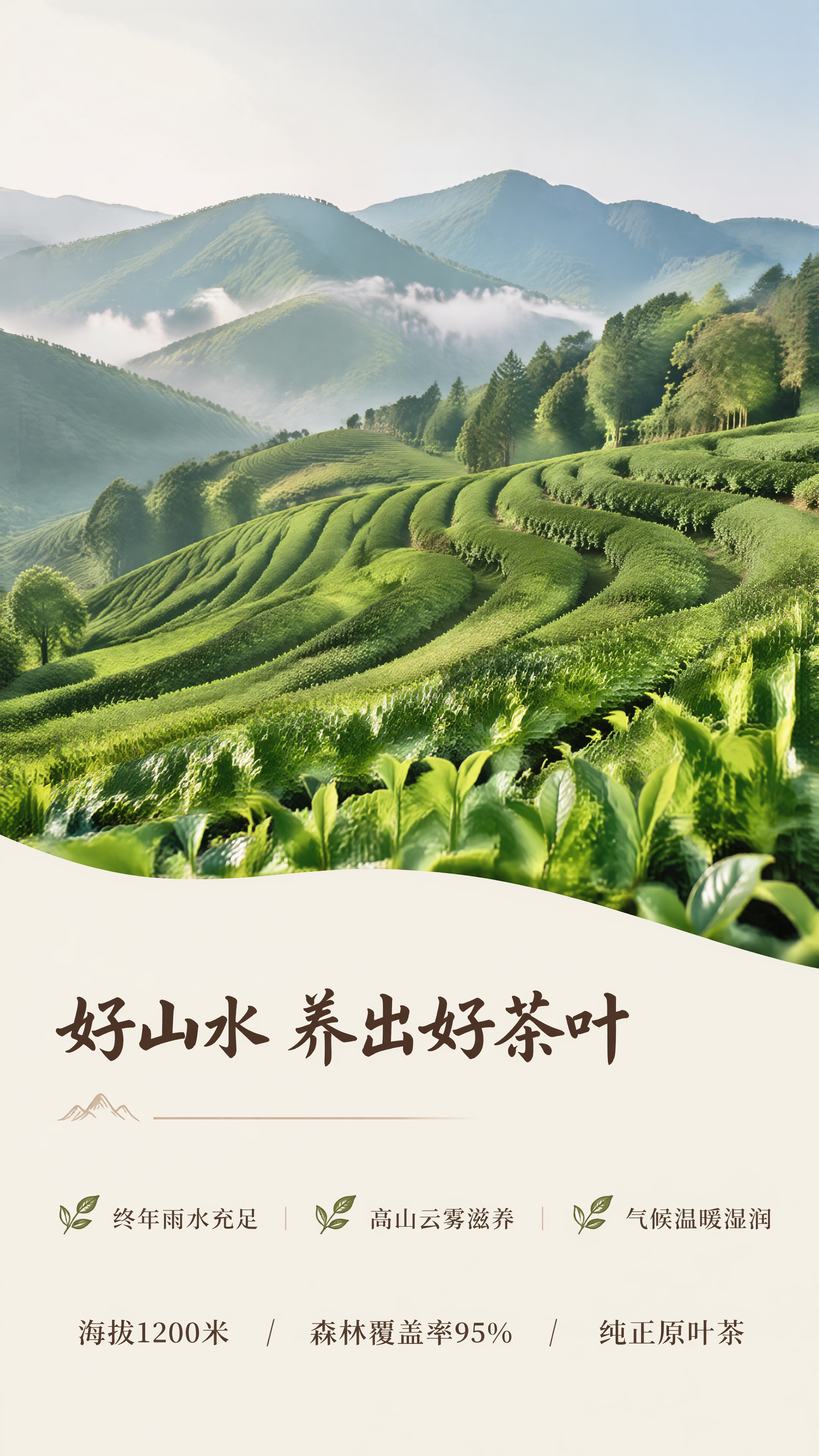 [第2屏] 产地生态环境展示屏-笔架山茶叶产地生态优势介绍。本… - 图片创意预览