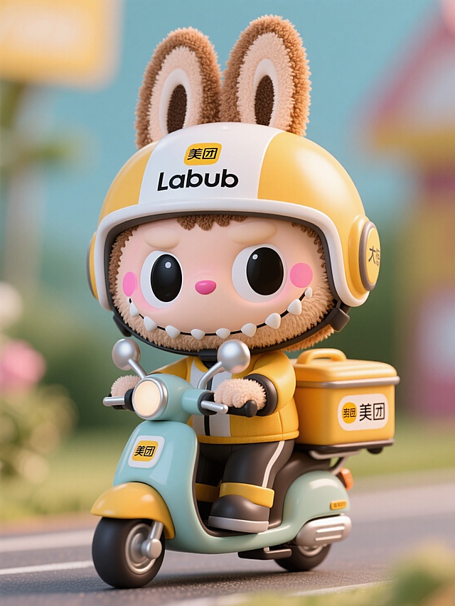 美团骑手labubu