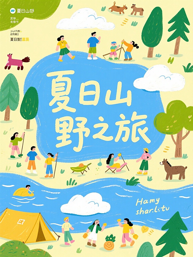 插画类小红书配图