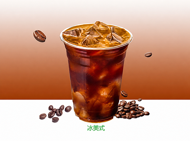 去除图片饮品杯子上的绿色四叶草标志和COFFEE、WE LUCKY字样，以及底部的WE LUCKY COFFEE文字，保留饮品名称和其他所有元素不变，保持图片原尺寸和其他内容不变
