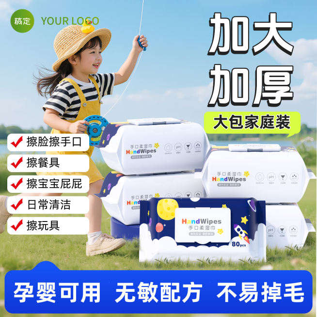 湿巾主图-电商爆款主图，母婴类，预览效果