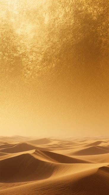 金色渐变背景，从上至下由明亮的金箔色过渡到温暖的古铜色，表面带有细腻的磨砂纹理质感，呈现出丝绸之路上漫漫黄沙的苍茫意境，整体色调统一和谐，具有沉稳而庄重的视觉氛围。预览效果