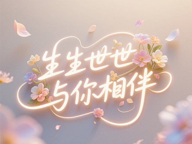 字体设计｜七夕“生生世世与你相伴”