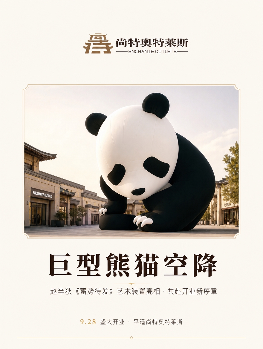[商品] 使用【图6】巨型充气熊猫装置全景图作为主视觉素材；保… - 图片创意预览