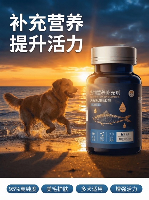 [垫图：https://gdesign-dam-hz.dancf.com/35906472583090297/408d6091b367482286c8d9f5e5fcac1a.png] 宠物深海鱼油软预览效果