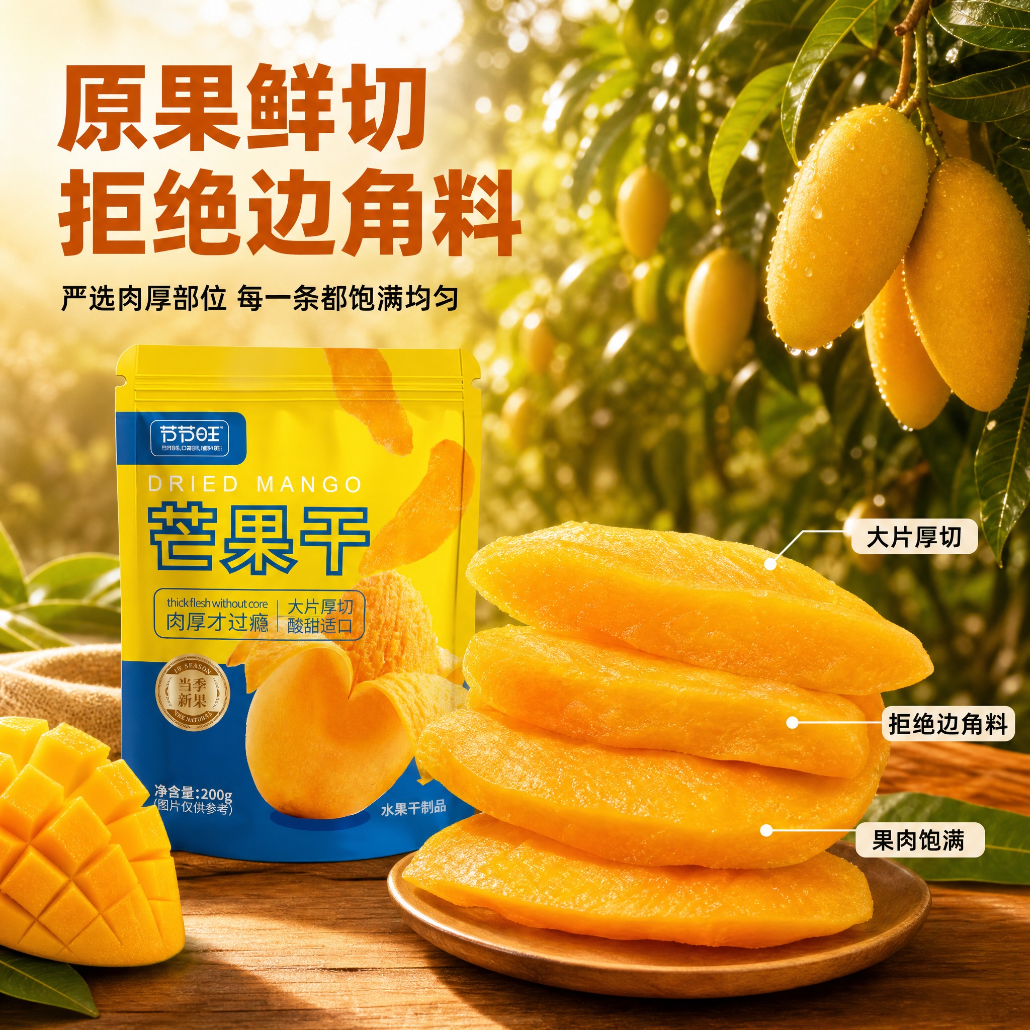 [主图-2] 核心亮点 产地溯源 原果鲜切 拒绝边角料。 [统… - 图片创意预览