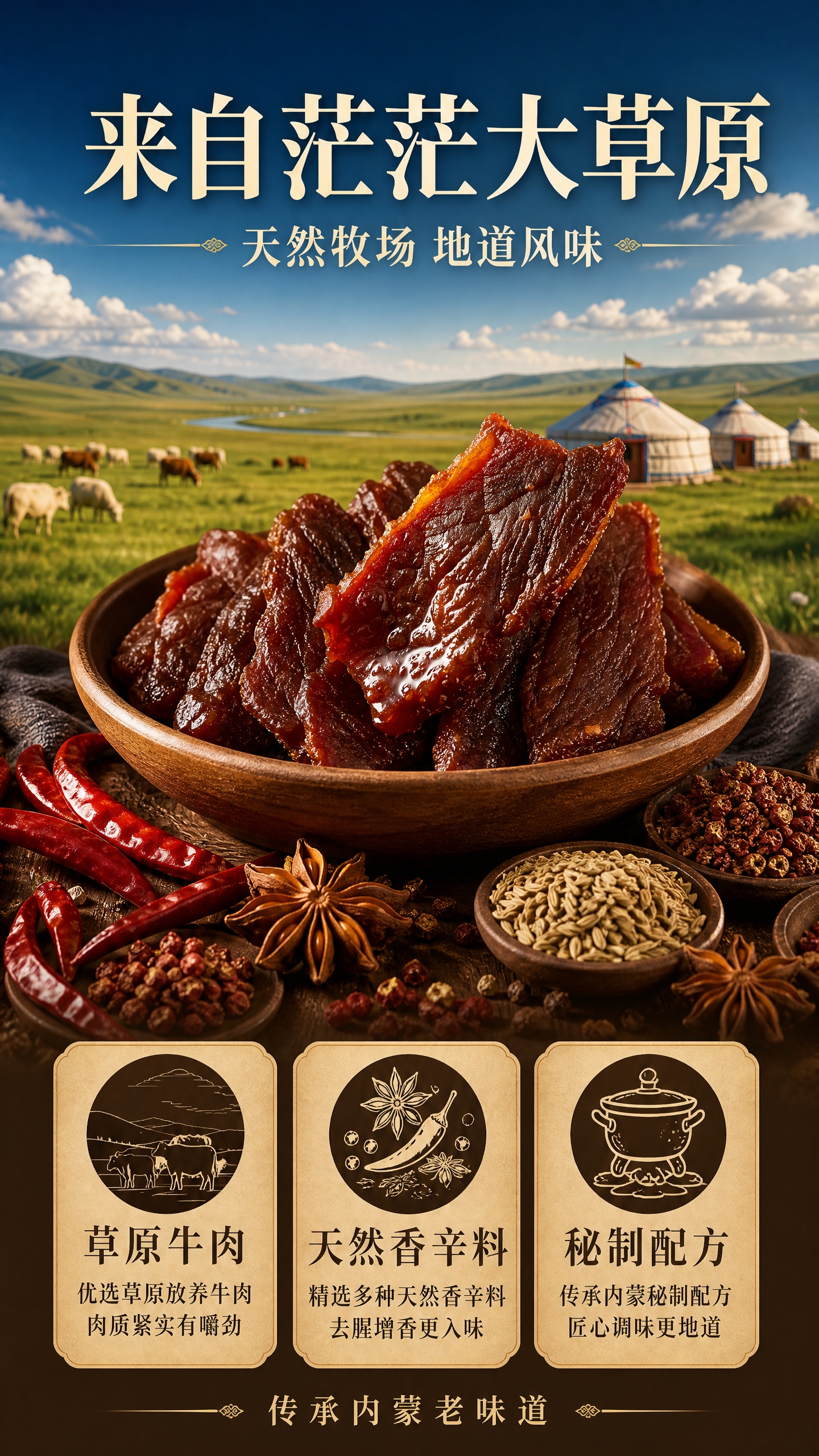 [第2张] 详情页产地溯源-牛爆脆内蒙草原天然香料页。本张使用… - 图片创意预览