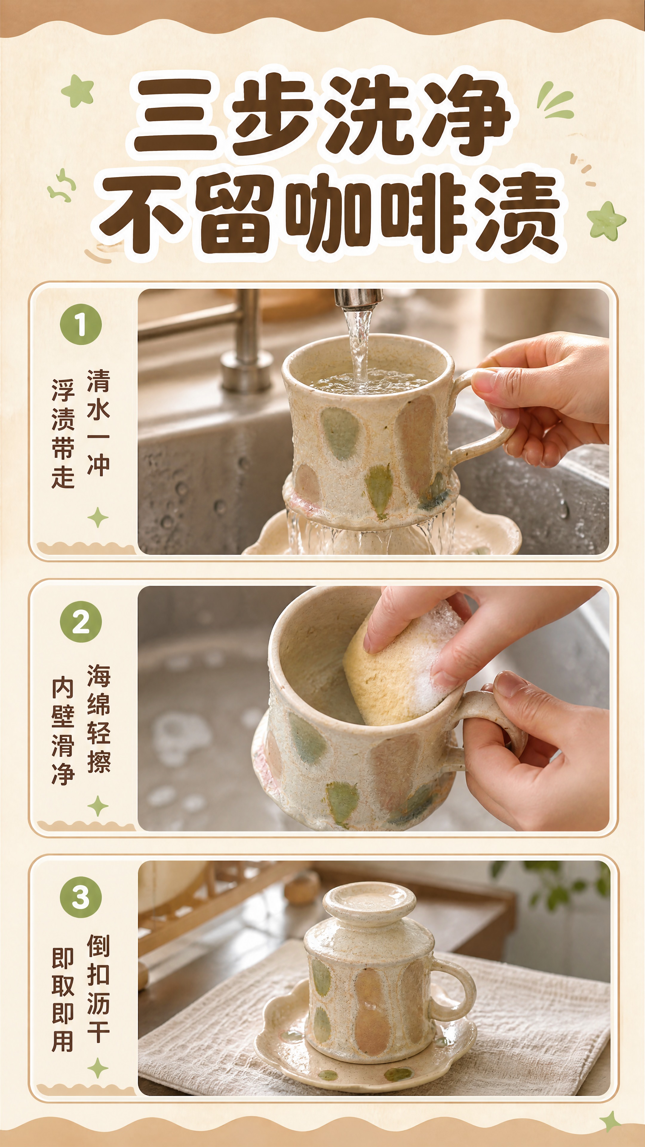 [商品] 使用【图8】粉绿波点款高脚陶瓷咖啡杯碟套装；保留高脚… - 图片创意预览