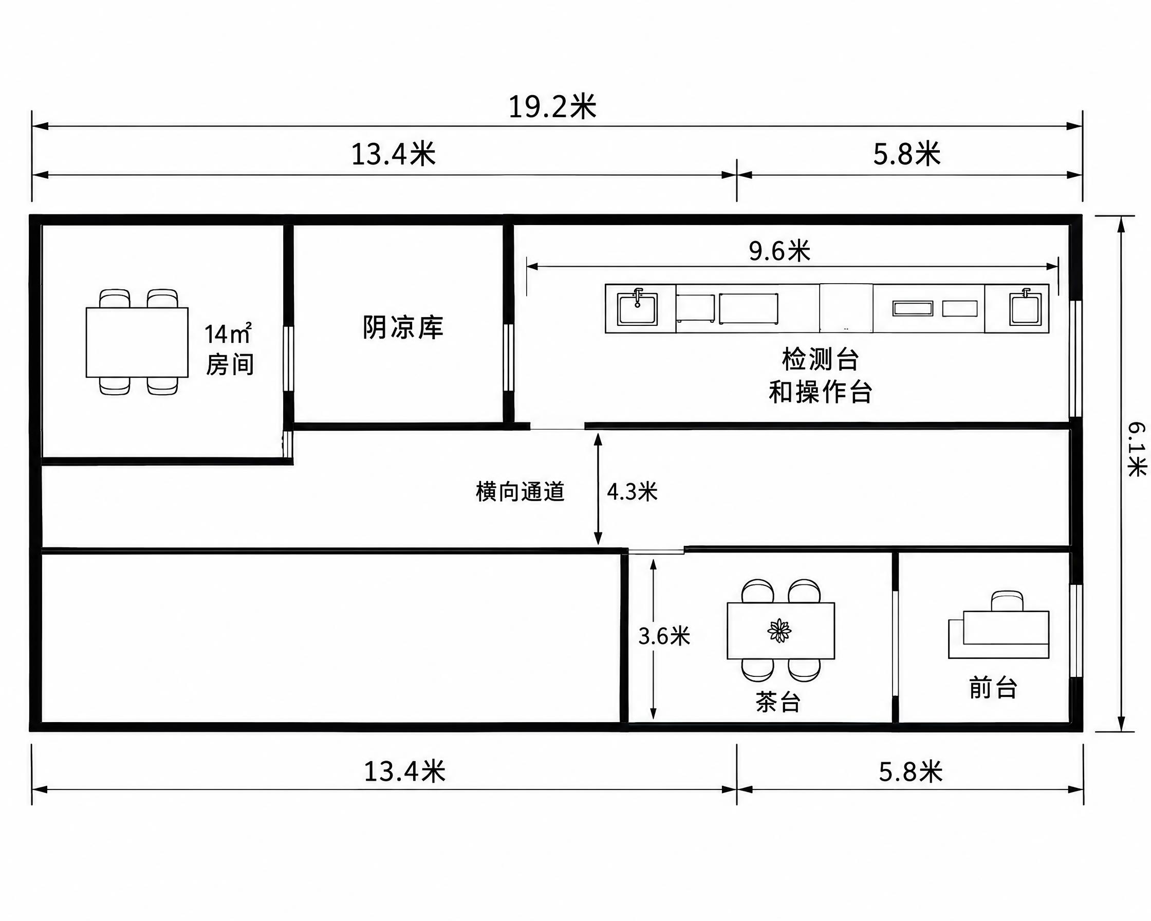 根据参考手绘草图，生成专业的建筑平面布局图，CAD风格，黑白线… - 图片创意预览