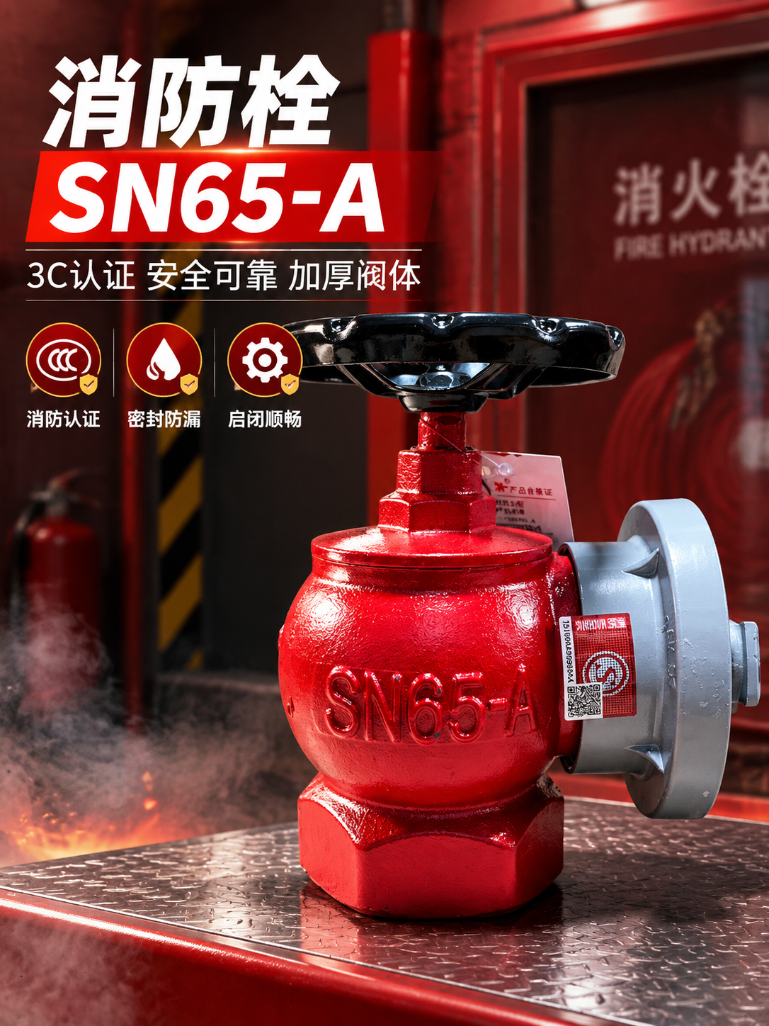 [商品] 使用【图1】SN65-A型室内消火栓；保留红色铸铁阀… - 图片创意预览