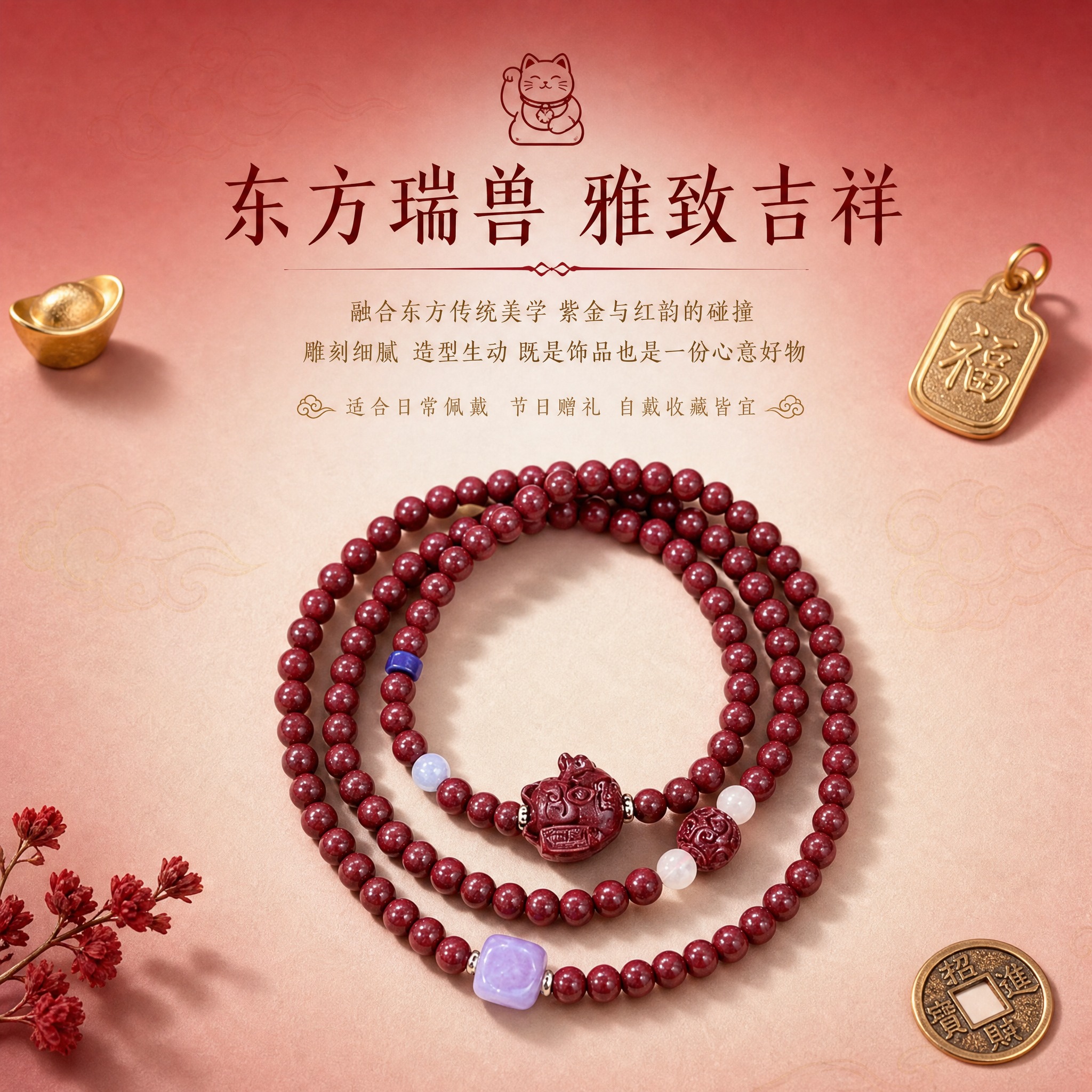 [主图-5] 东方美学卖点 国风瑞兽 雅致吉祥 [统一基调]… - 图片创意预览