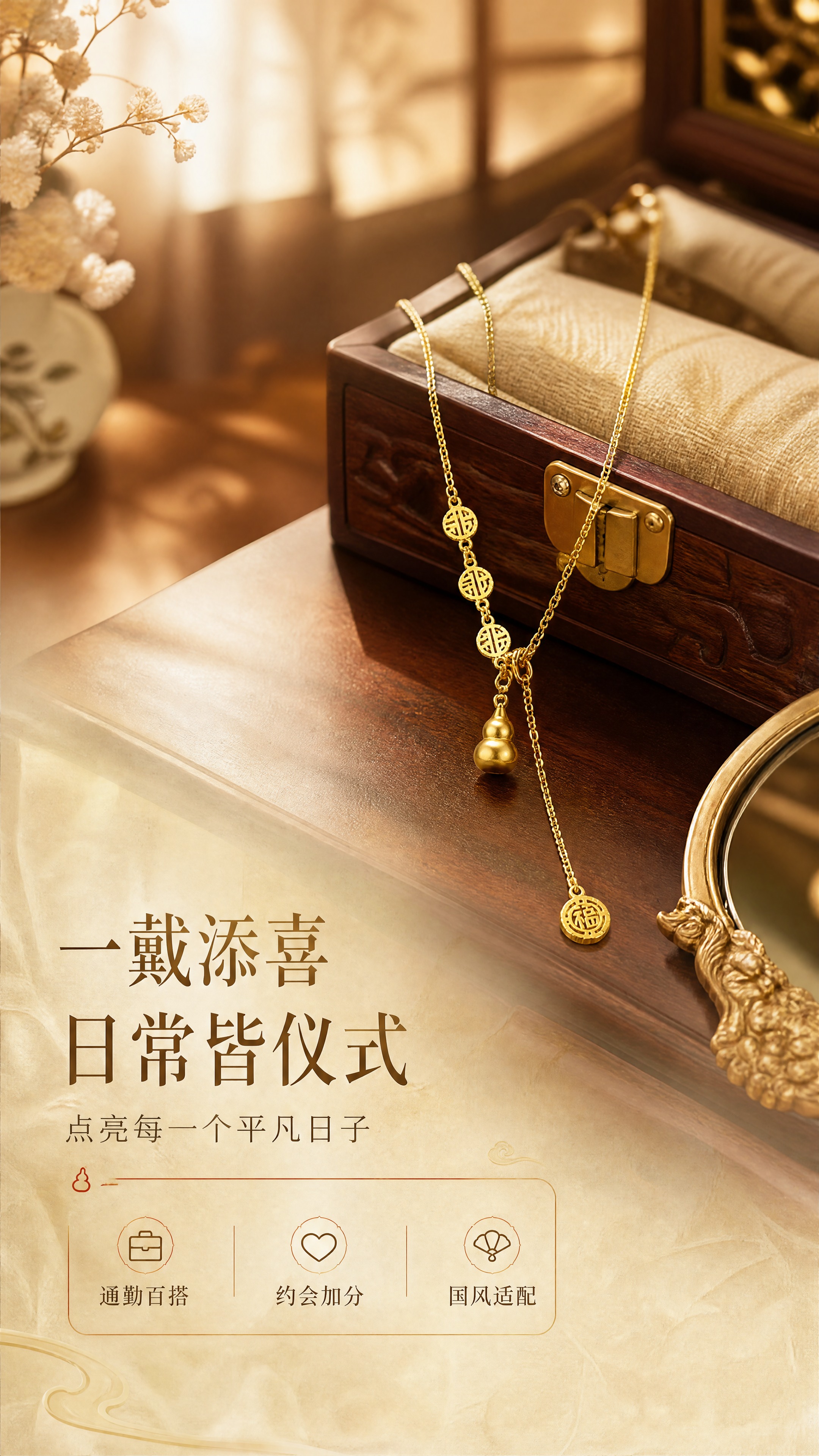 [商品] 使用【图1】清风茗饰福禄满满项链；保留金色细链、铜钱… - 图片创意预览