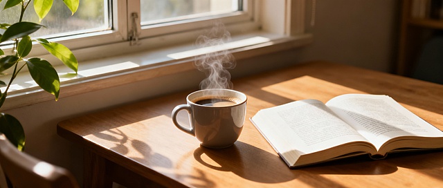 不必纠结过往，也别焦虑未来，好好把握当下就够了。生活的美好，藏在每一个认真对待的瞬间里。认真工作，认真生活，认真爱自己，不慌不忙，不卑不亢。一步一个脚印，慢慢沉淀，你想要的一切，都会在时光里慢慢实现。  根据以上的鸡汤，生成一张适配的图，作为公众号封面图，图片上不要有文字。尺寸是公众号封面尺寸