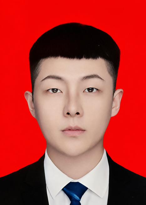 优化提升这张证件照画质，保持原有红底、人物着装和构图不变预览效果