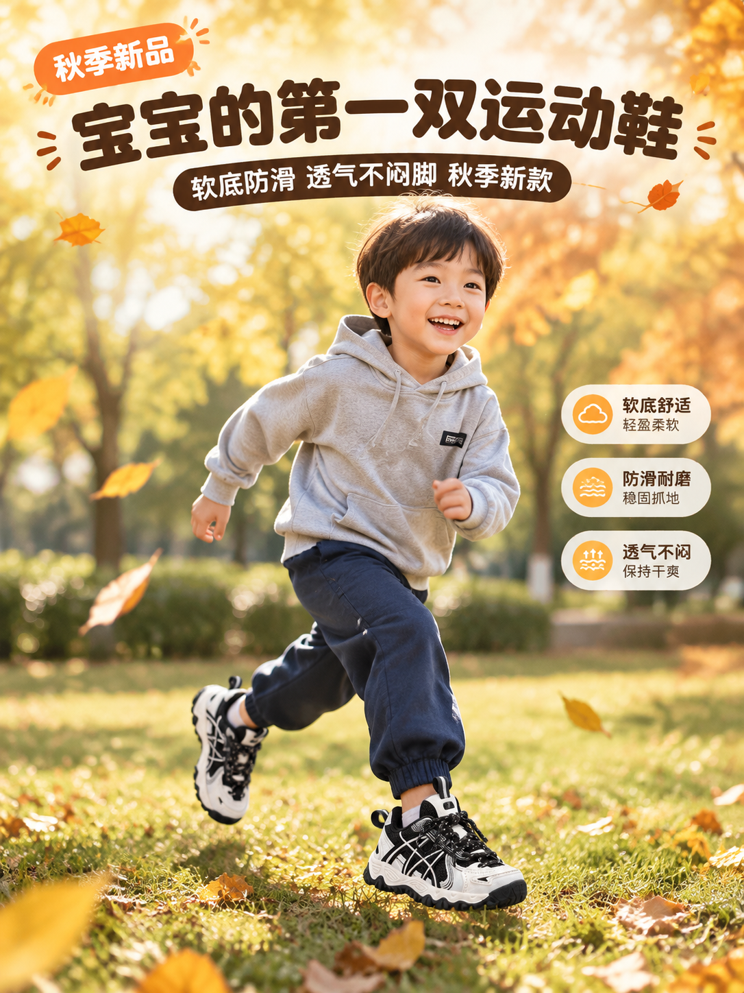 [商品] 使用【图1】黑白拼色儿童老爹运动鞋；保留鞋型轮廓、黑… - 图片创意预览