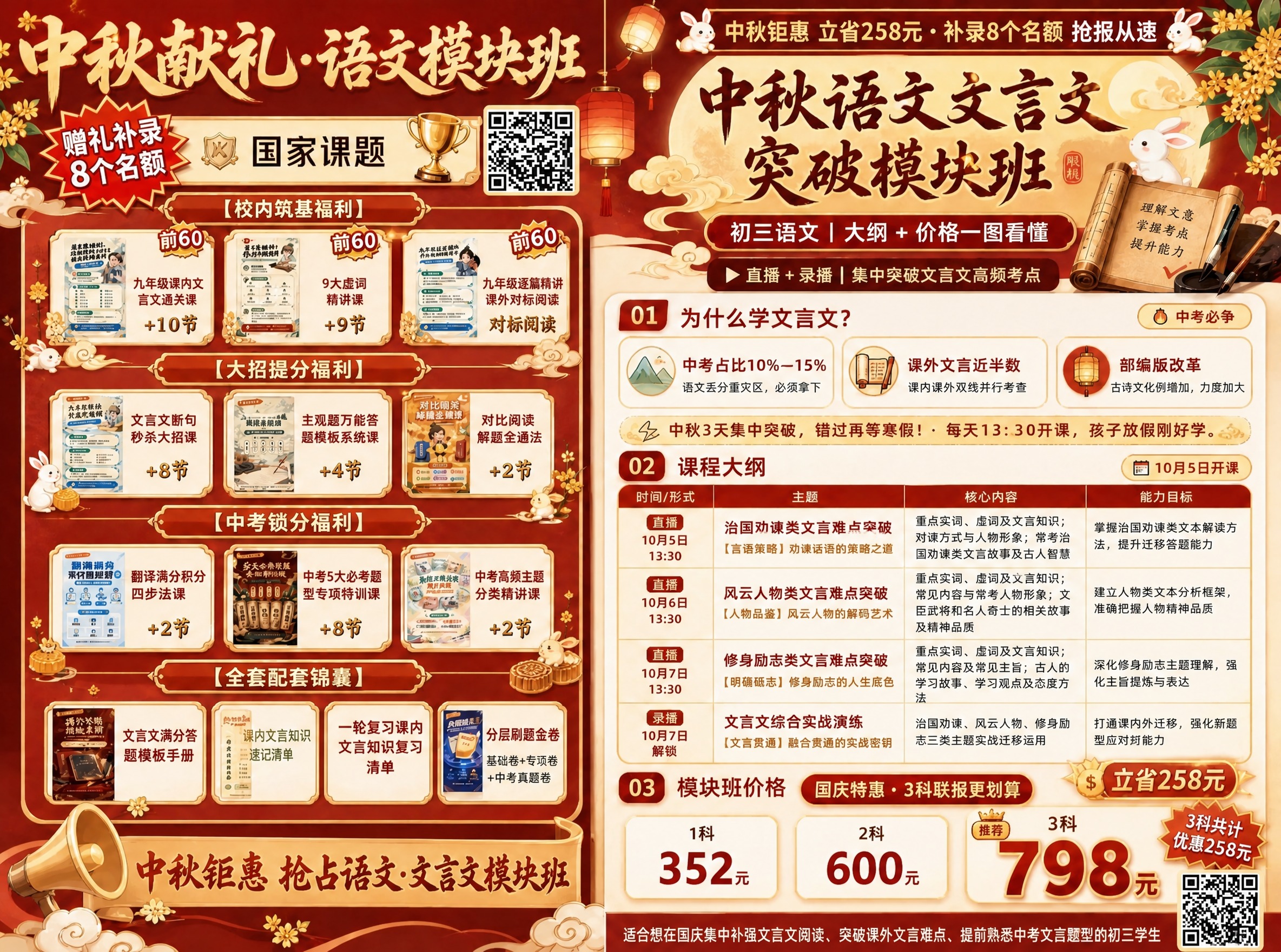 将海报中左上角和右下角两处"二维码占位"方块，替换为图3中的真… - 图片创意预览
