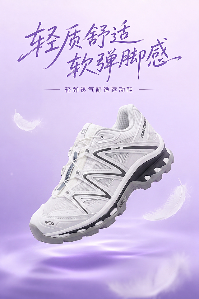 将鞋图按海报风格融合生成新海报