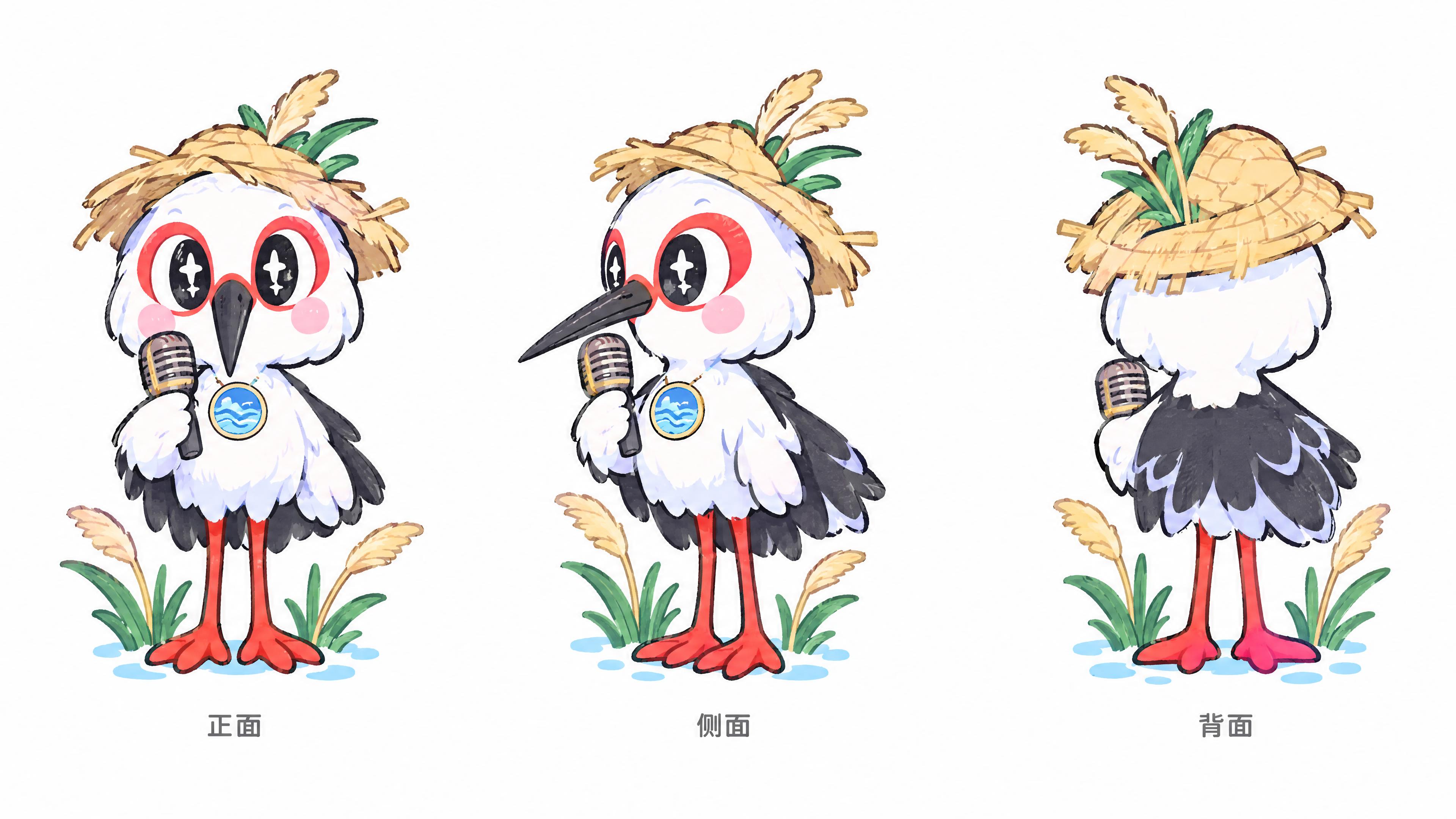 参考这张图的手绘IP设计风格——粗黑描边马克笔线条、马卡龙粉彩… - 图片创意预览