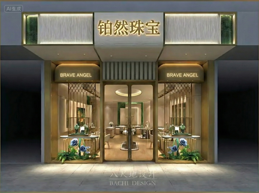将下侧两边的小英文变成【BRAVE ANGEL】亮光字，一致性预览效果