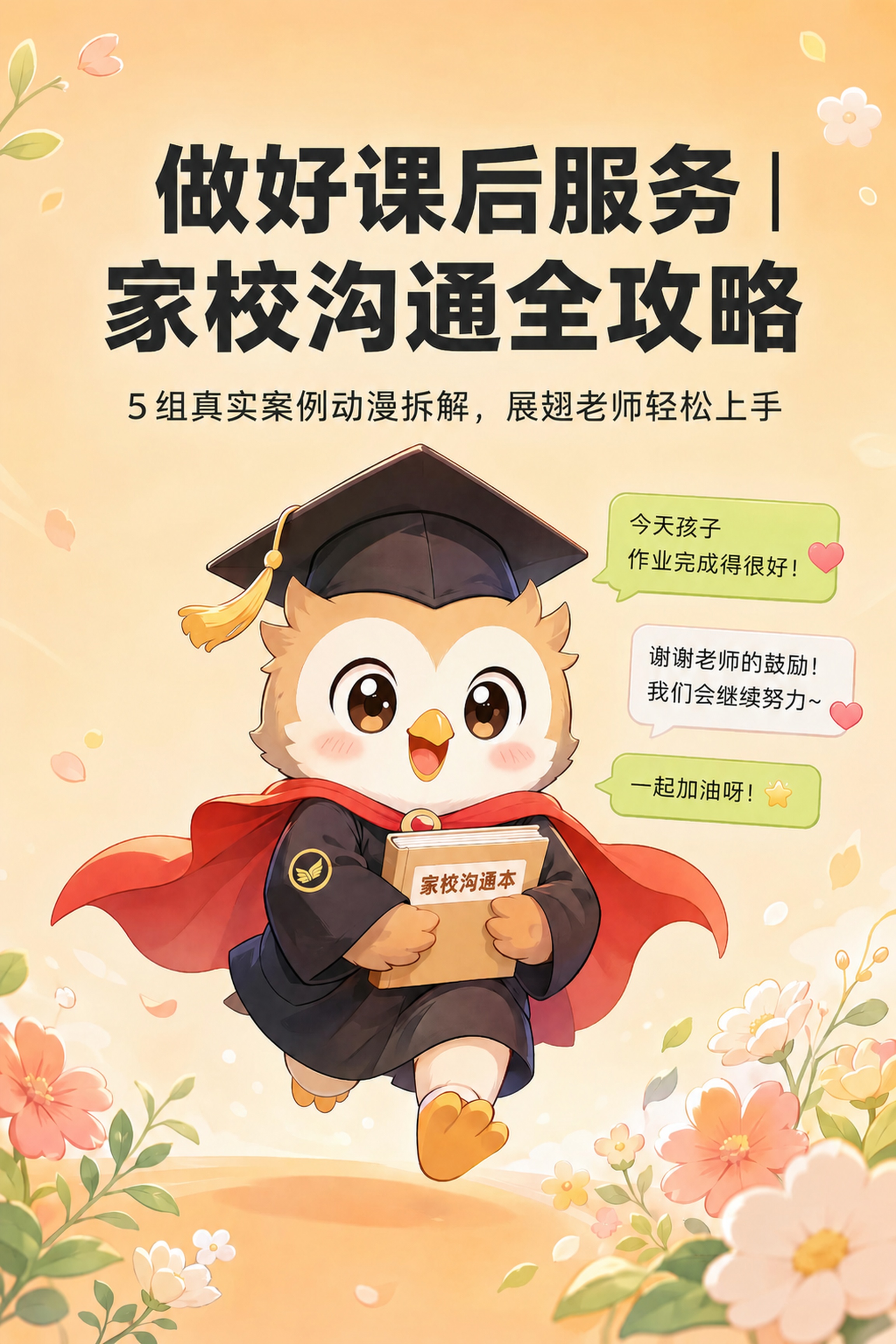 图片的“作业本”三个字改为“家校沟通本 - 图片创意预览